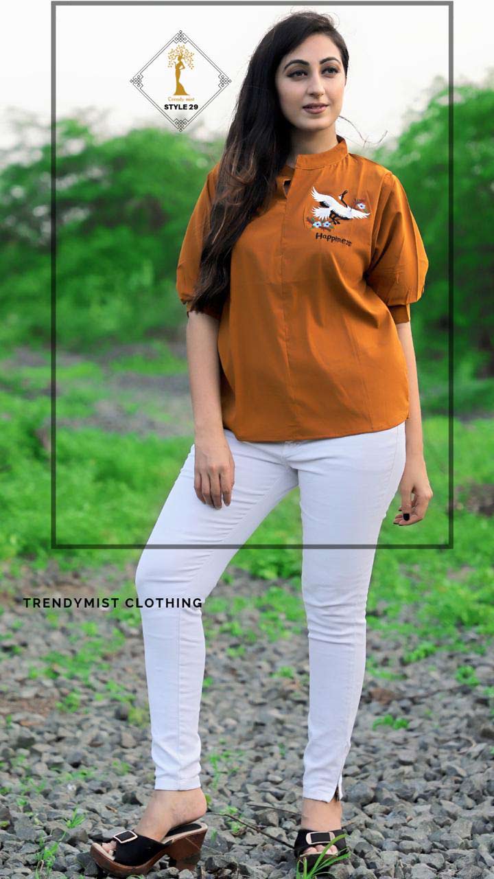 Trendymist Style-29 Bird Design Shirt Pattern Tops Trendymist Style-29 Bird Design Shirt Pattern Tops